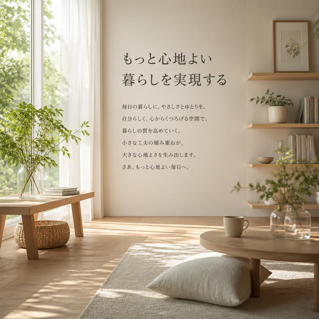 もっと心地よい暮らしを実現する