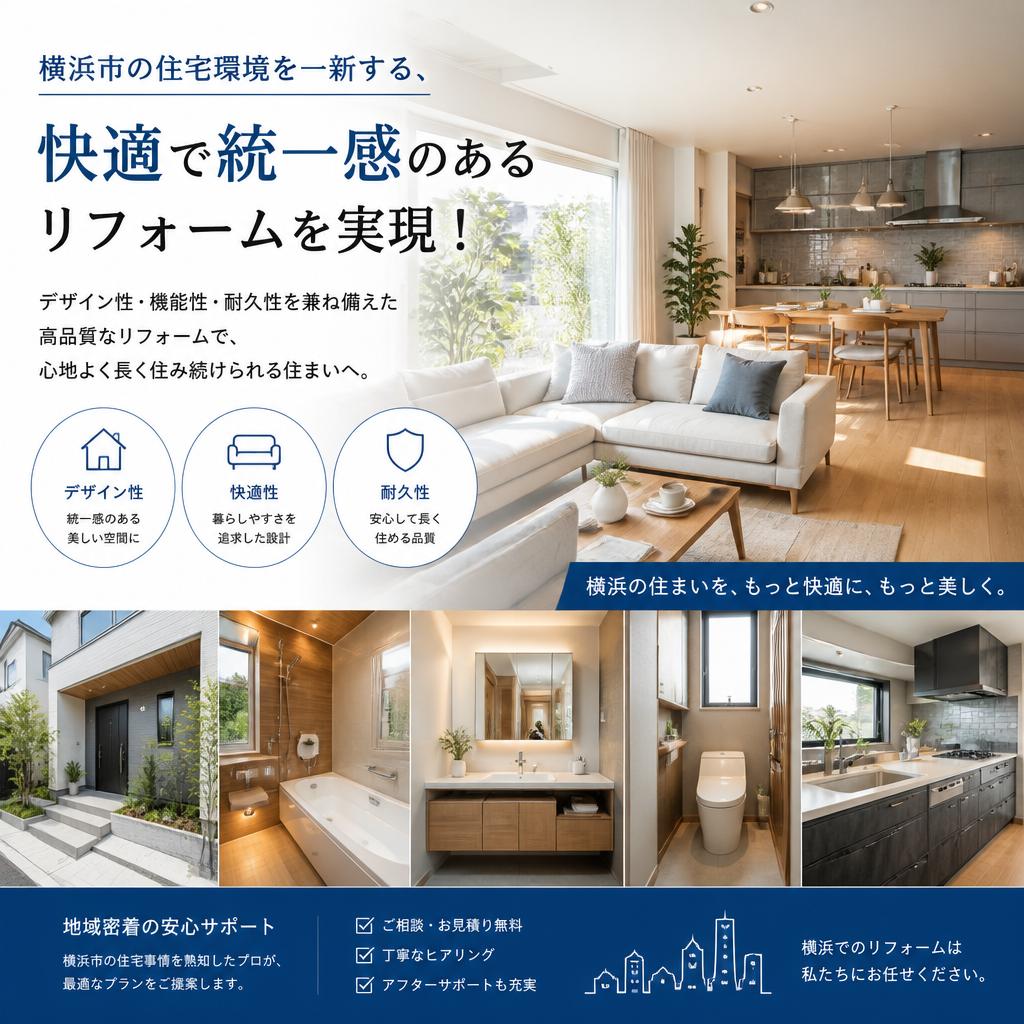 横浜市の住宅環境を一新する、快適で統一感のあるリフォームを実現！